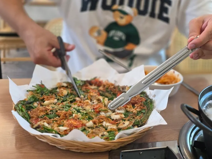 Freshly made octopus seafood buchujeon