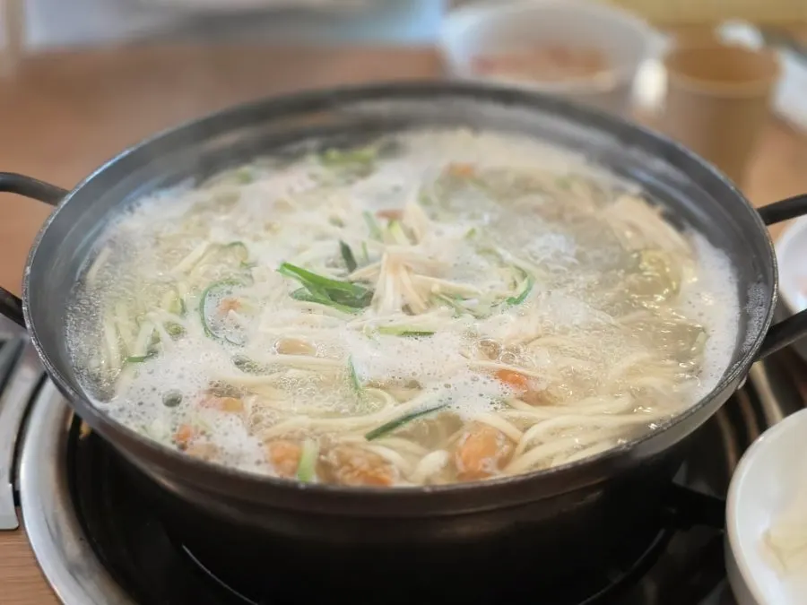 Octopus seafood buchujeon cut into pieces