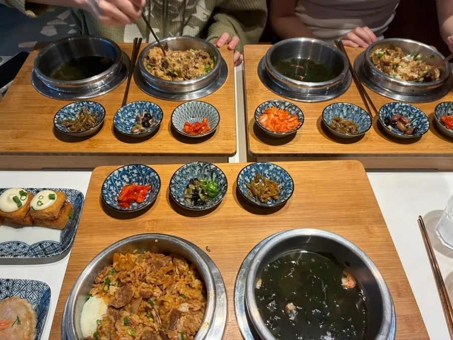 세 명이 함께 먹은 동양솥밥 안산본점 식사 마무리