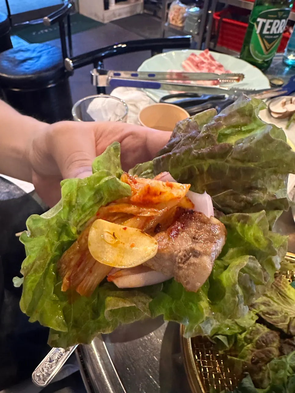 Golden-grilled Jirisan fresh pork belly