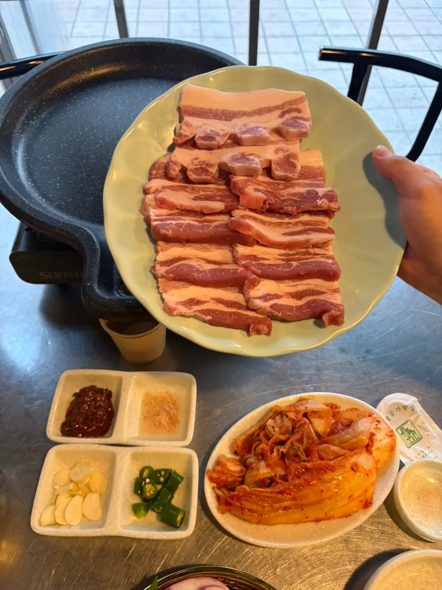 파절이와 구이용 야채 모둠