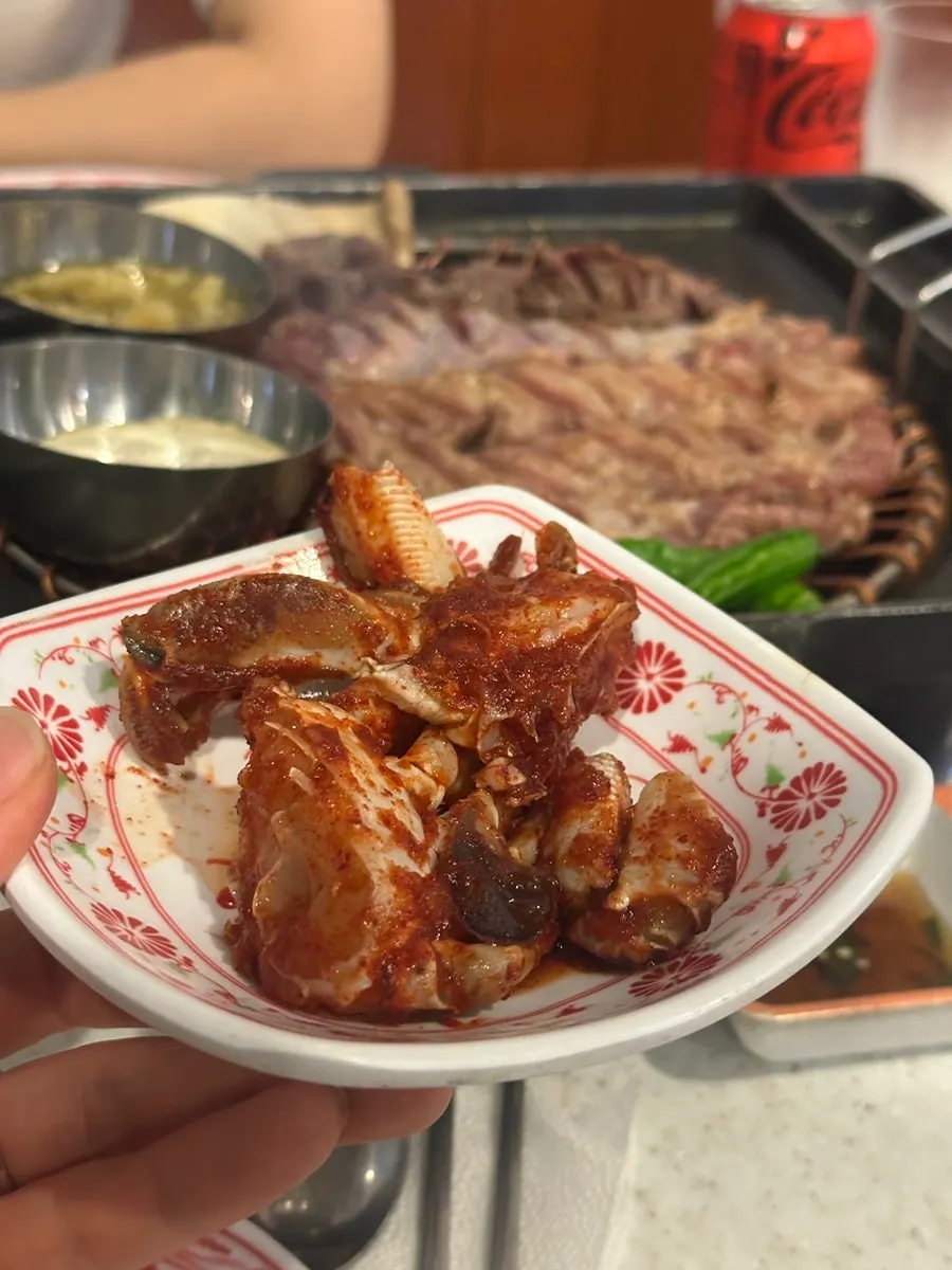 밑반찬으로 나온 양념게장