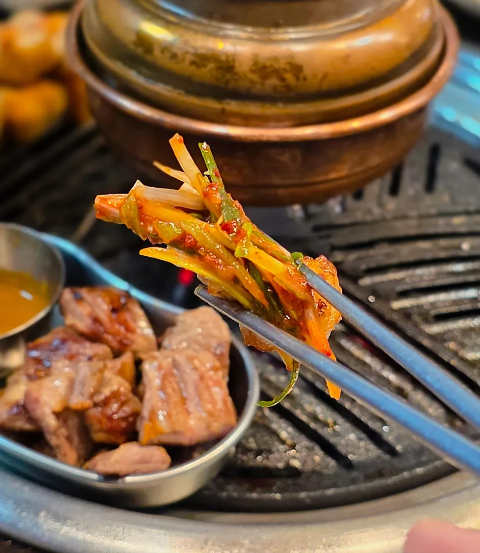 Sepotong skirt steak yang sudah dipanggang