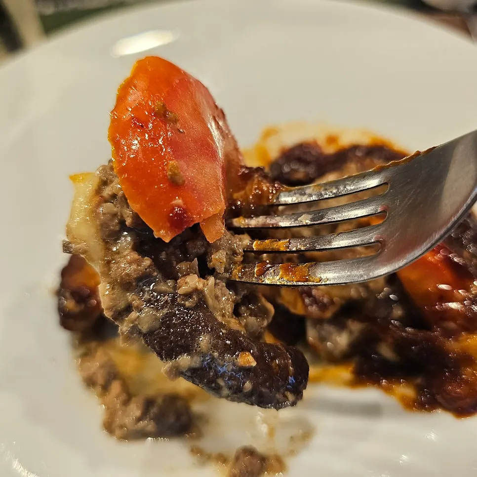Shiitake mushroom and white ragu lasagna