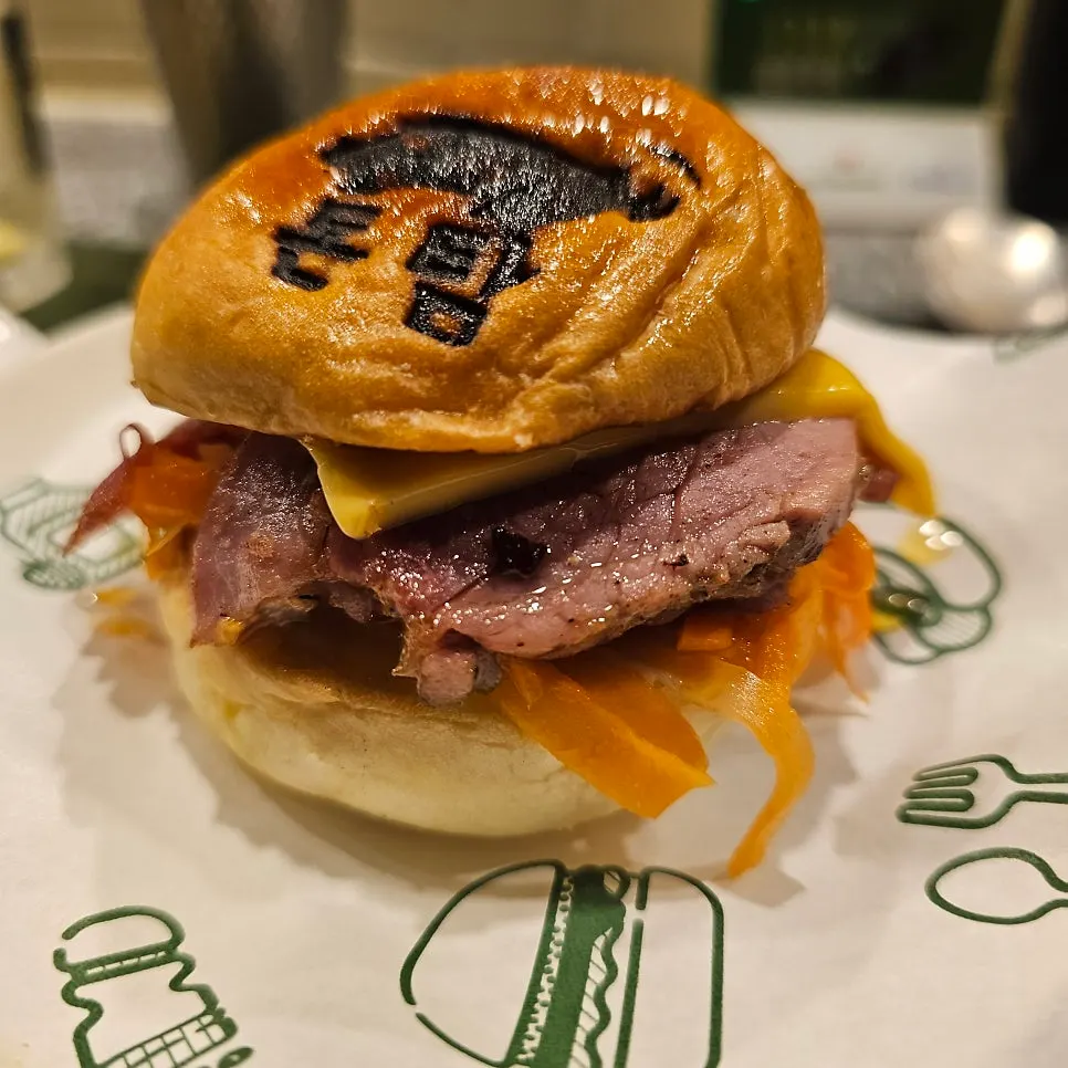 Cross-section of the signature burger