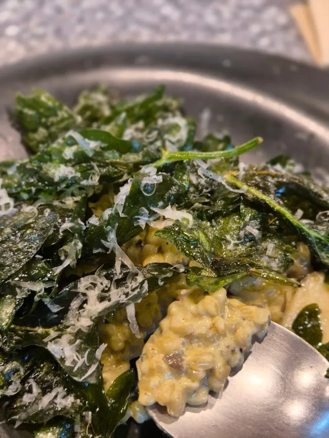 Barley risotto made with Wando abalone innards
