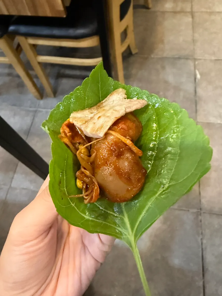 Another round of pork belly and jjukkumi cooking