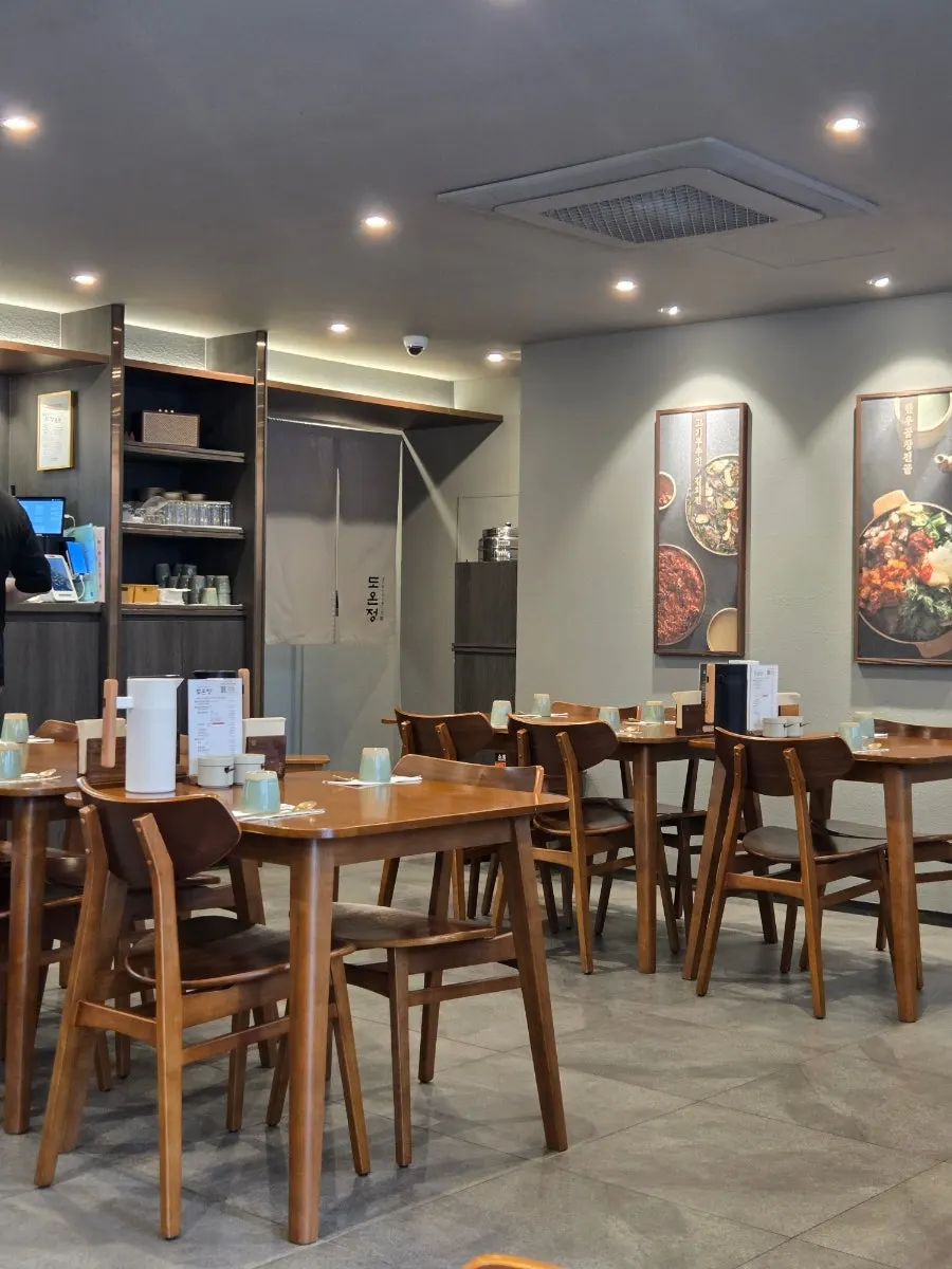 Interior of Doonjeong with soft ambient lighting