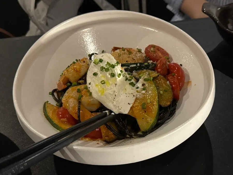 A plate of bisque rose pasta at Dophan