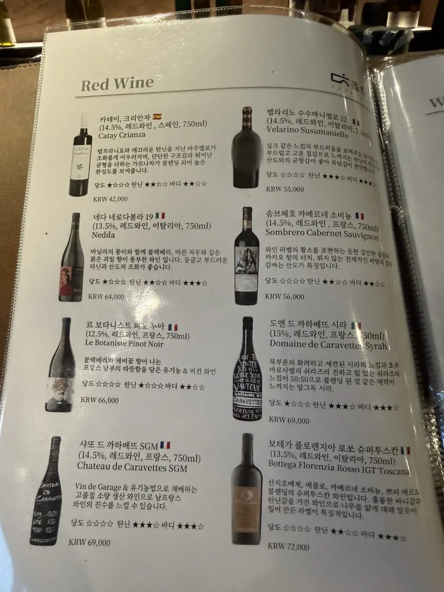 Dophan's menu board