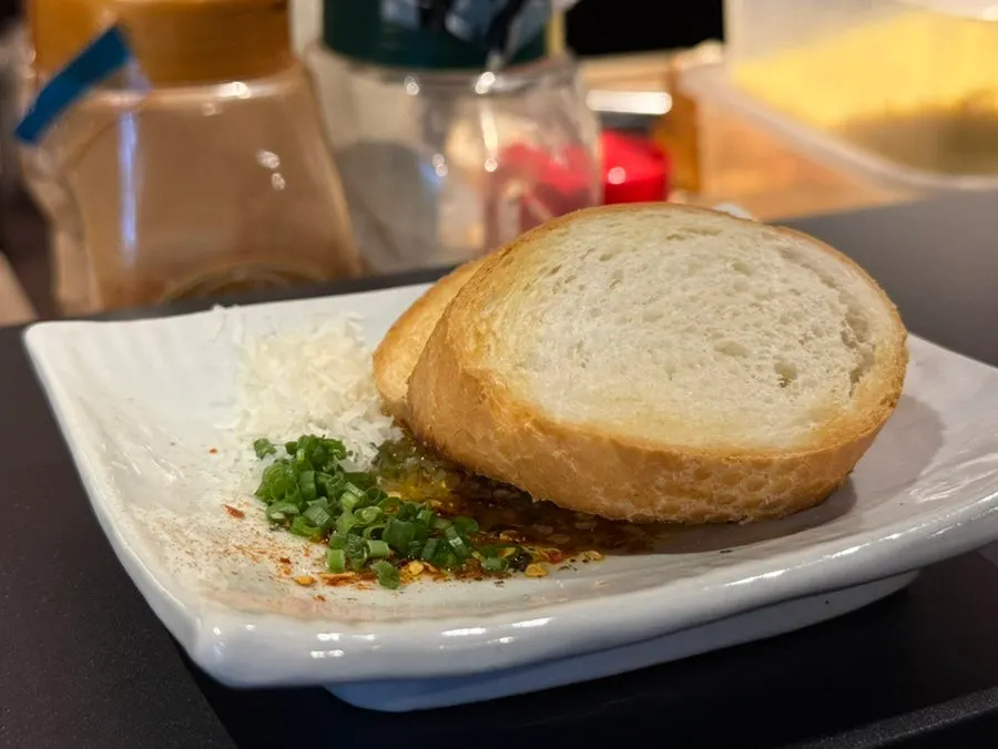 Close-up of Dophan's appetizer