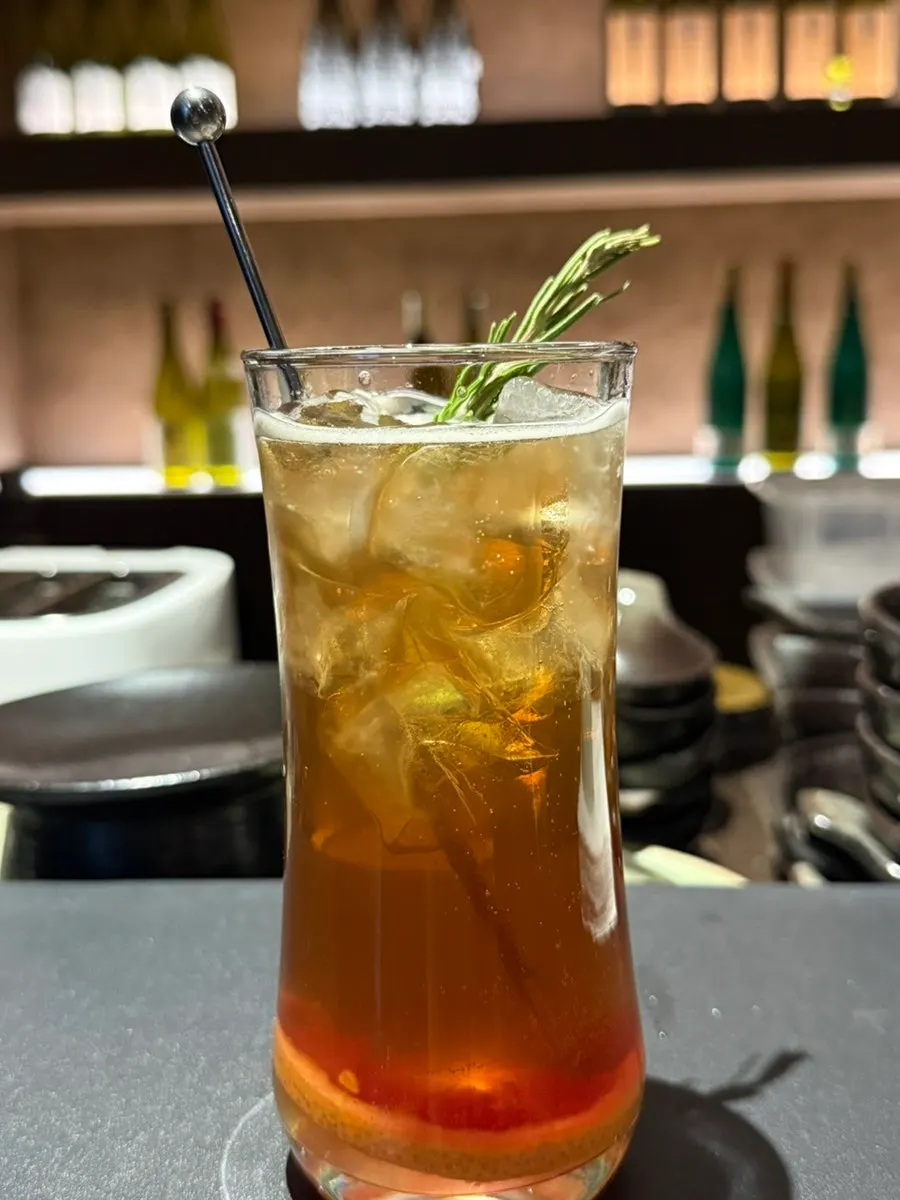 Beer and grapefruit Earl Grey highball