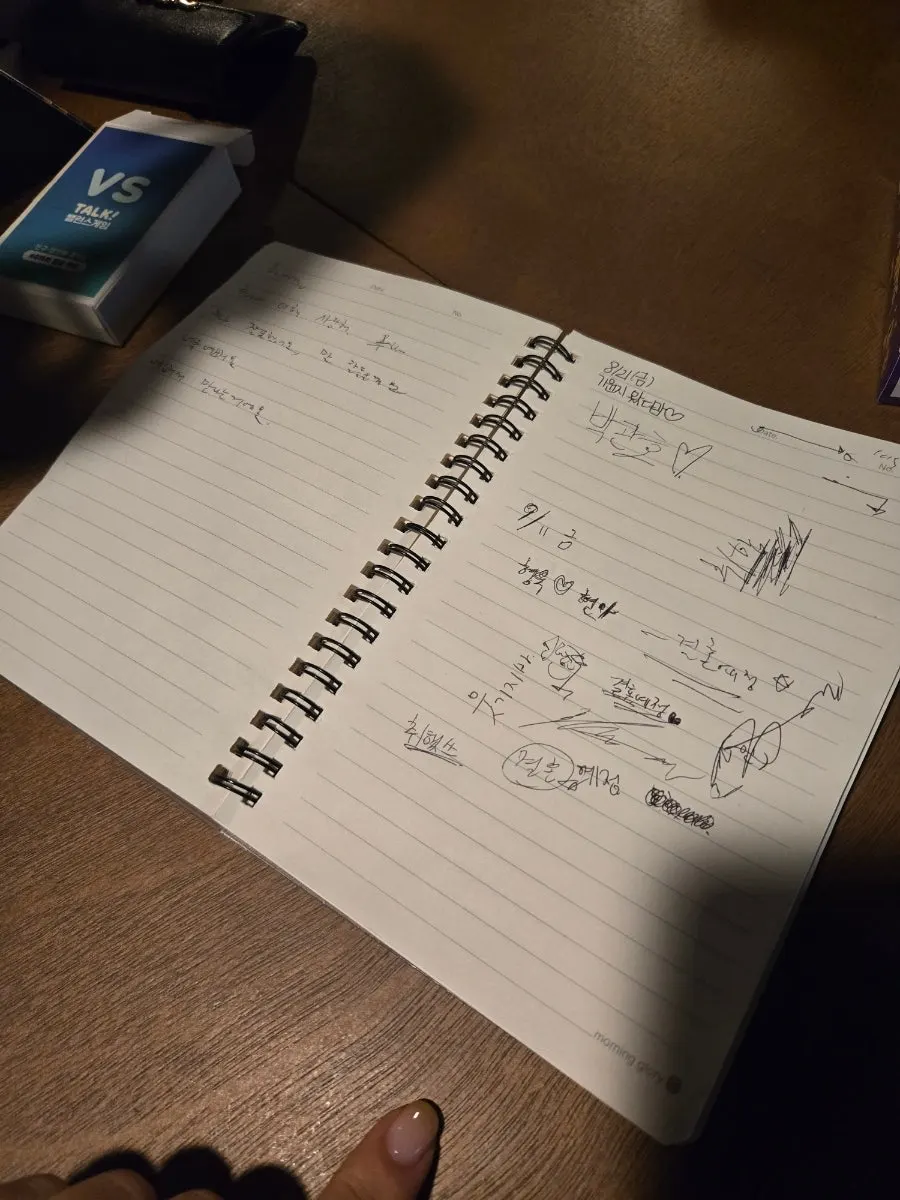 Notes written by guests in the guestbook
