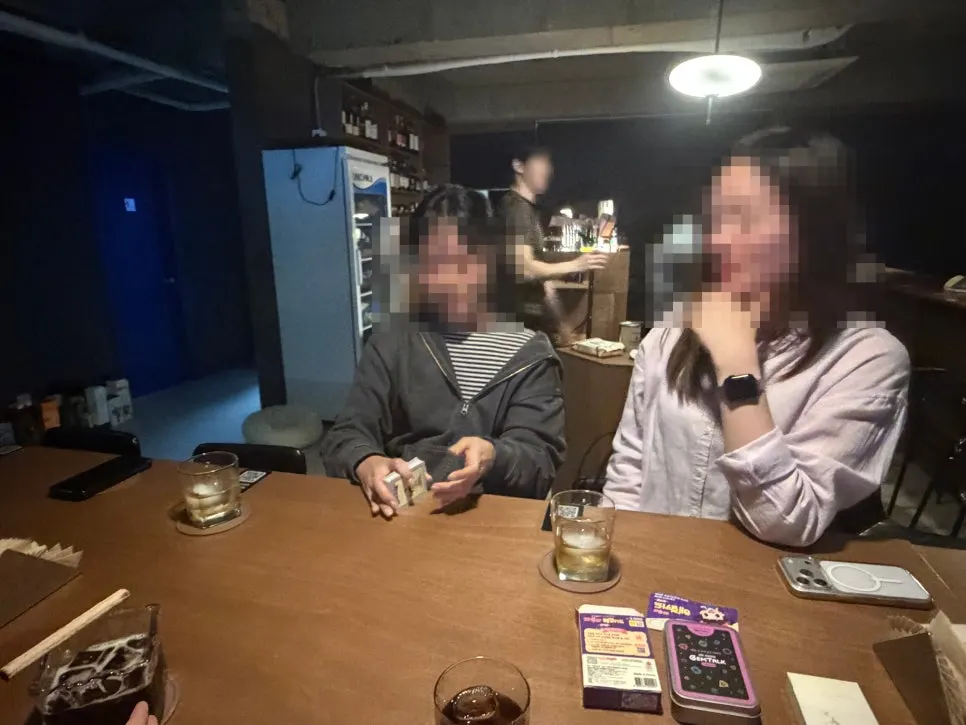 Table full of drinks during a chatty night out