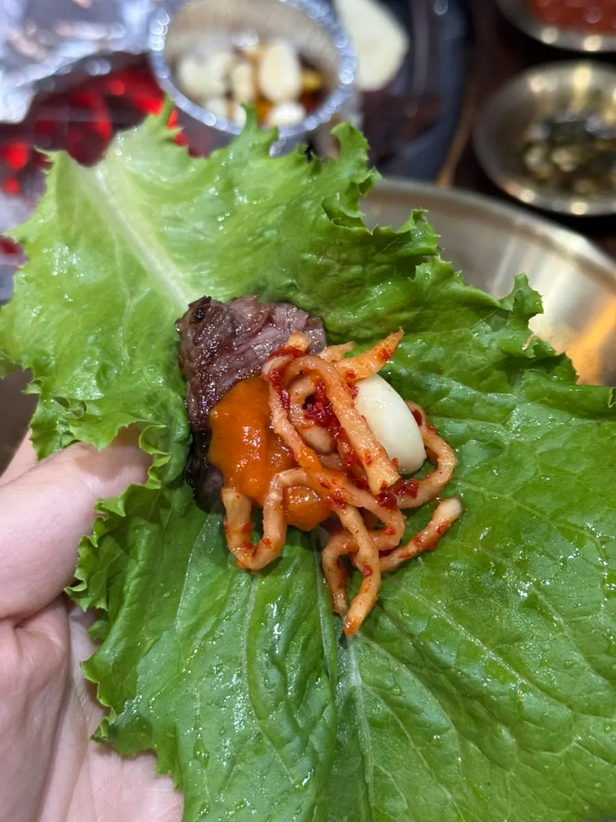 Beef flank flower rib wrapped in gamtae