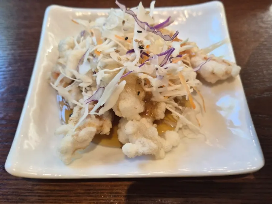 Crispy tangsuyuk served in the solo set