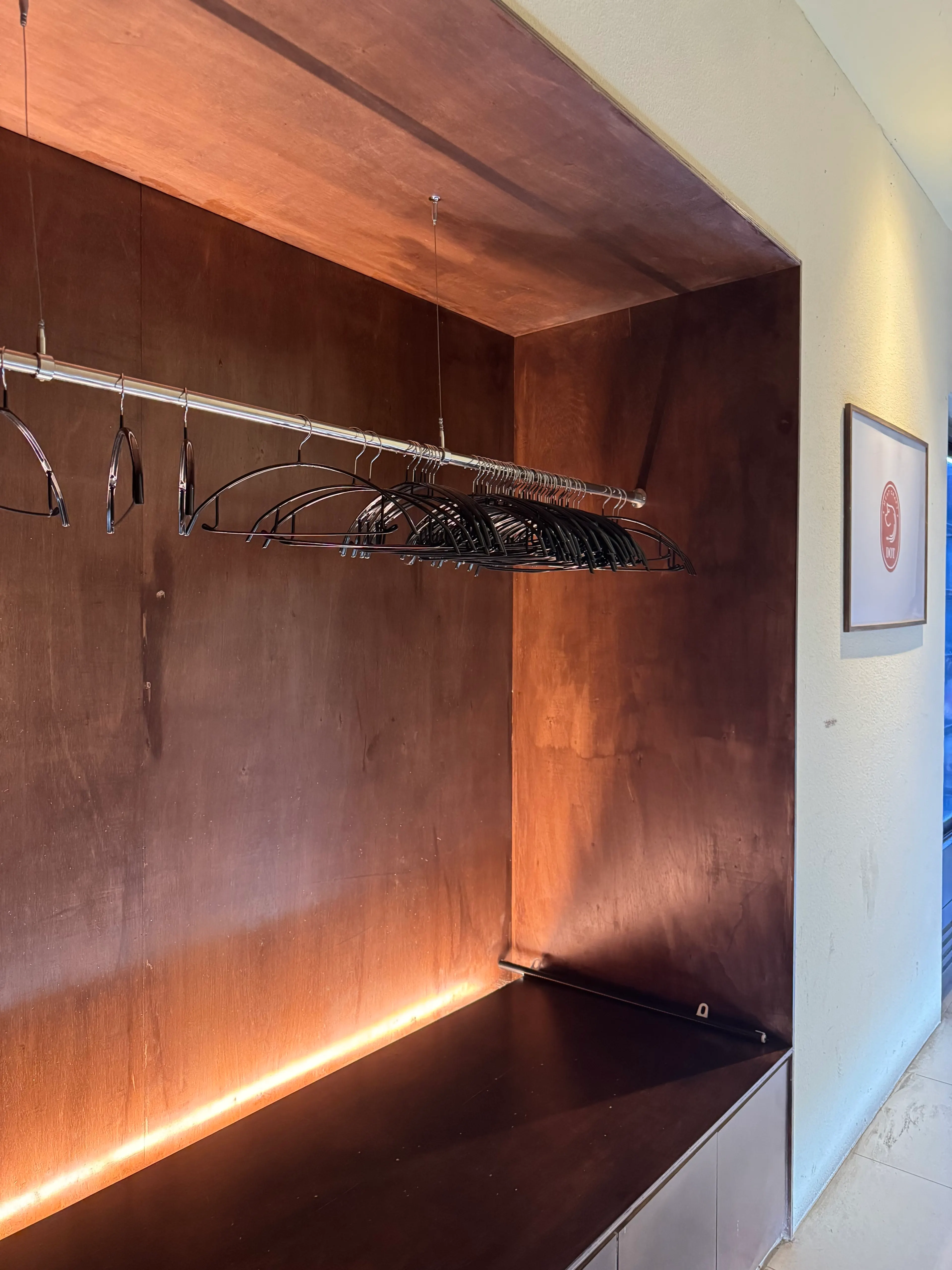 Coat-hanger zone to keep clothes odor-free