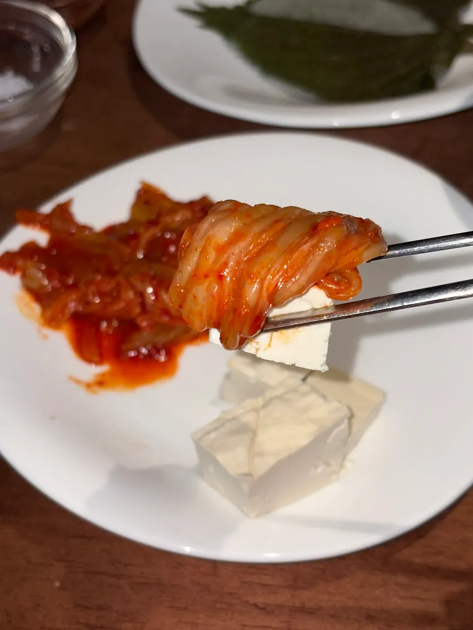 기본반찬으로 나온 두부김치