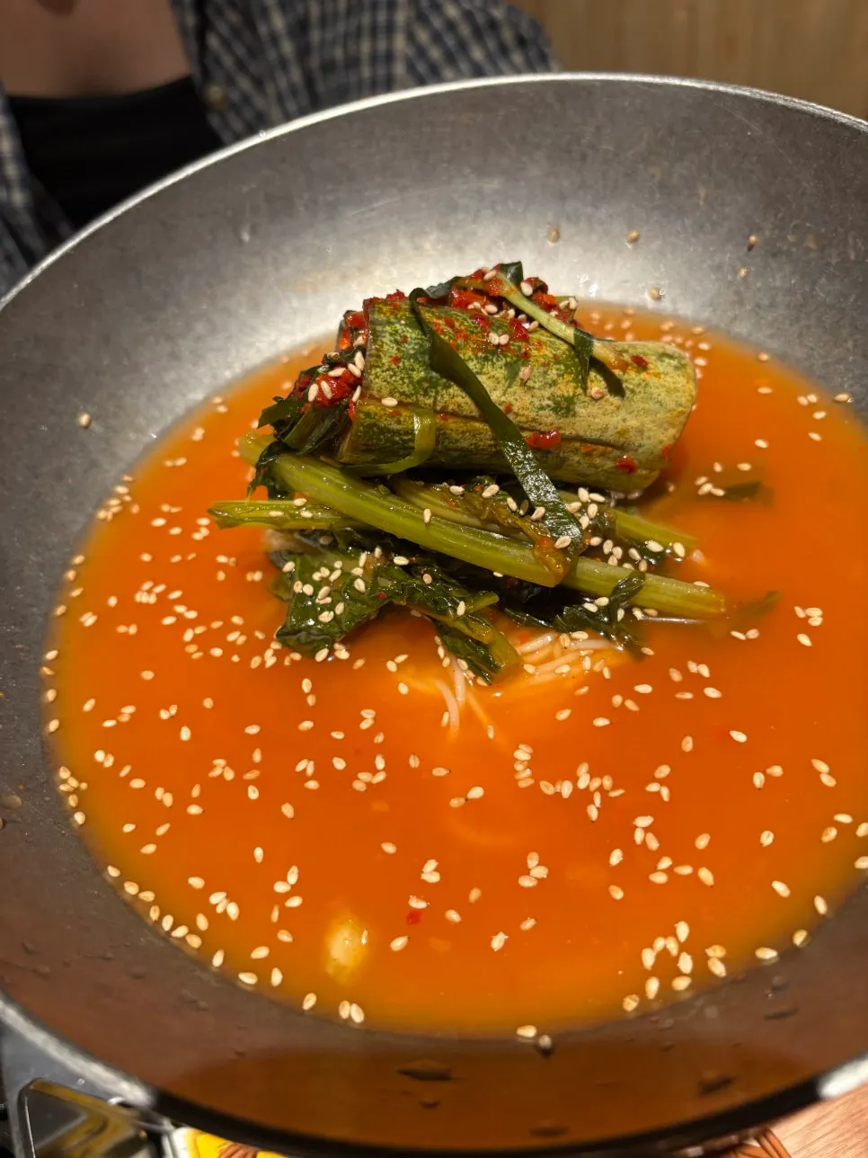 마무리로 주문한 김치말이냉국수
