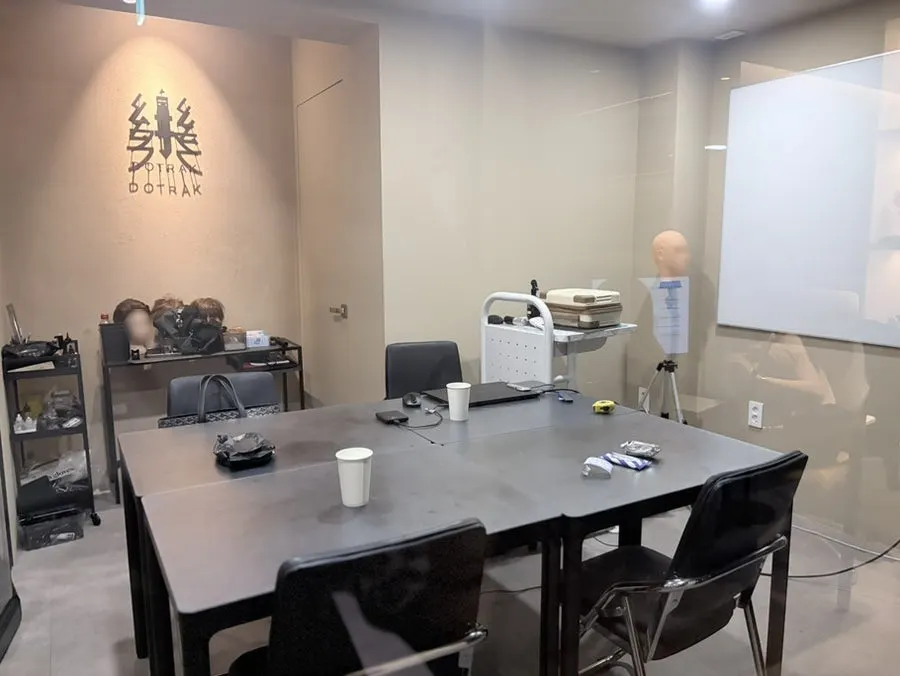Studio space for before-and-after shoots