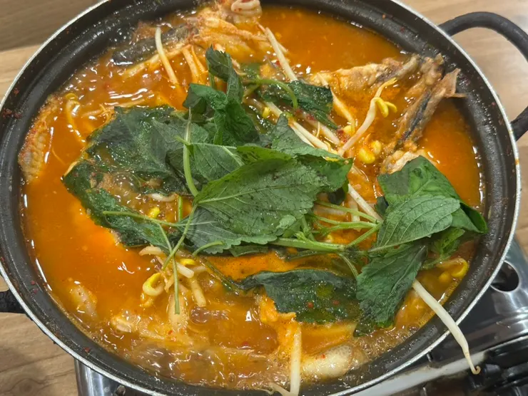 마무리로 나온 매운탕