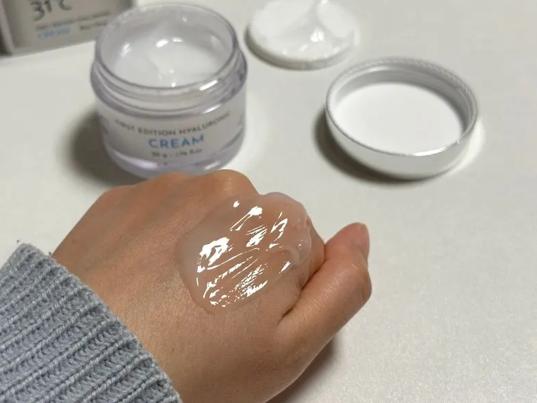 피부에 바르기 전 수분크림 제형