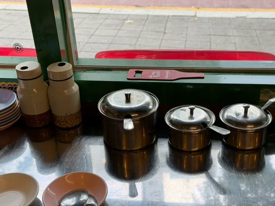 Thai-style pickled chili set on the table