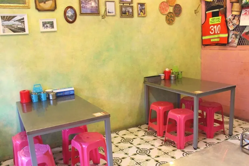 Interior of Drunken Thai Sangam Branch with a Bangkok street-market vibe