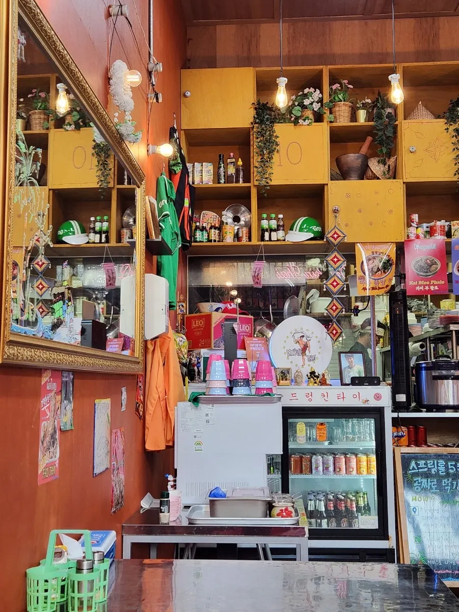 Interior of Drunken Thai with an authentic Thai feel