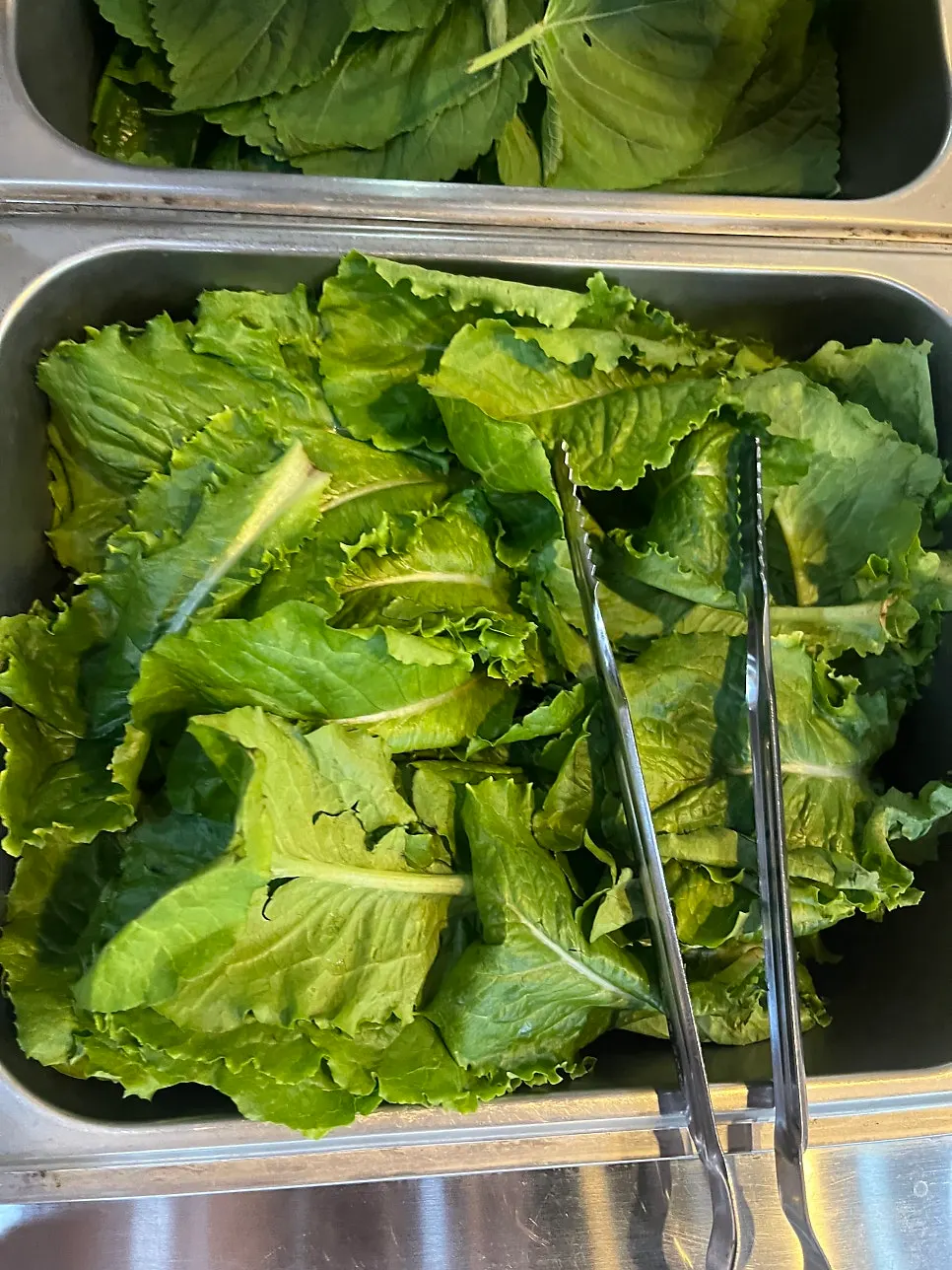Self-service bar ingredients at the all-you-can-eat restaurant