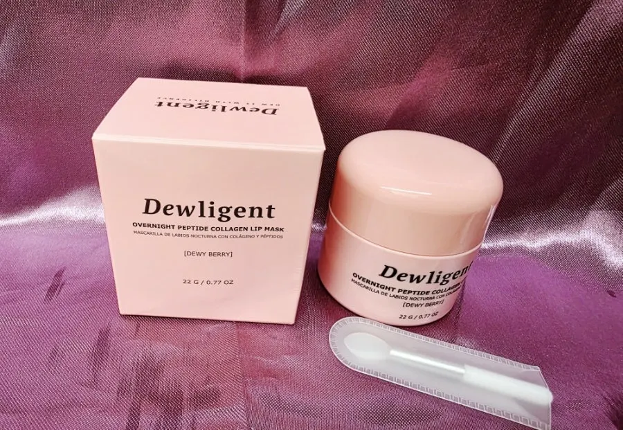 Pink lip mask packaging and container