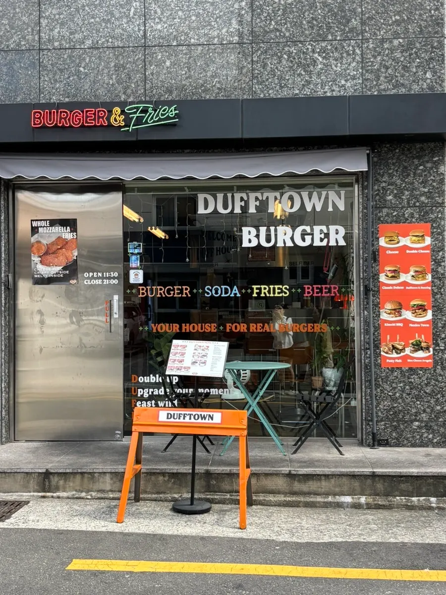 Dufftown as seen from the alley near exit 8 of Jeonpo Station