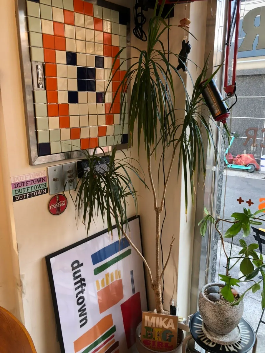 Interior decorated with vintage props