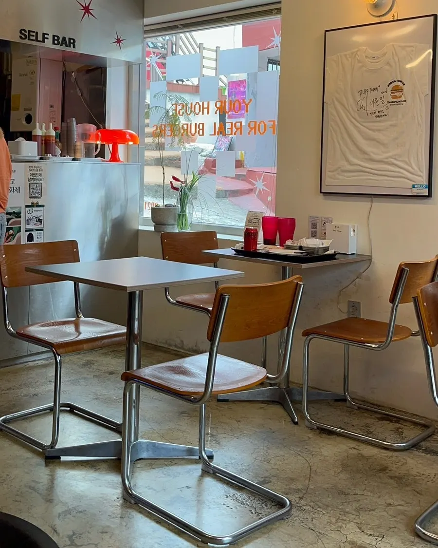 Clean, well-decorated interior of the restaurant