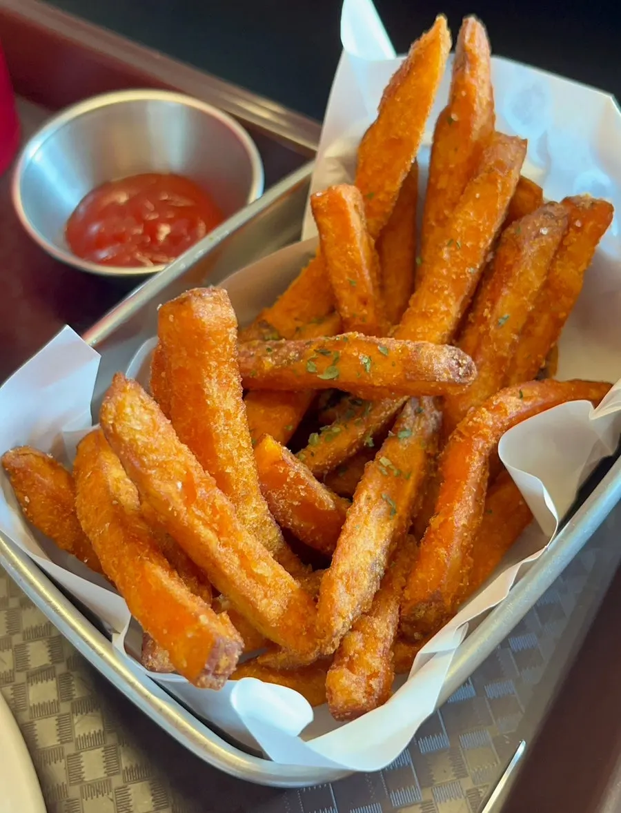 Sweet potato fries ordered as a side