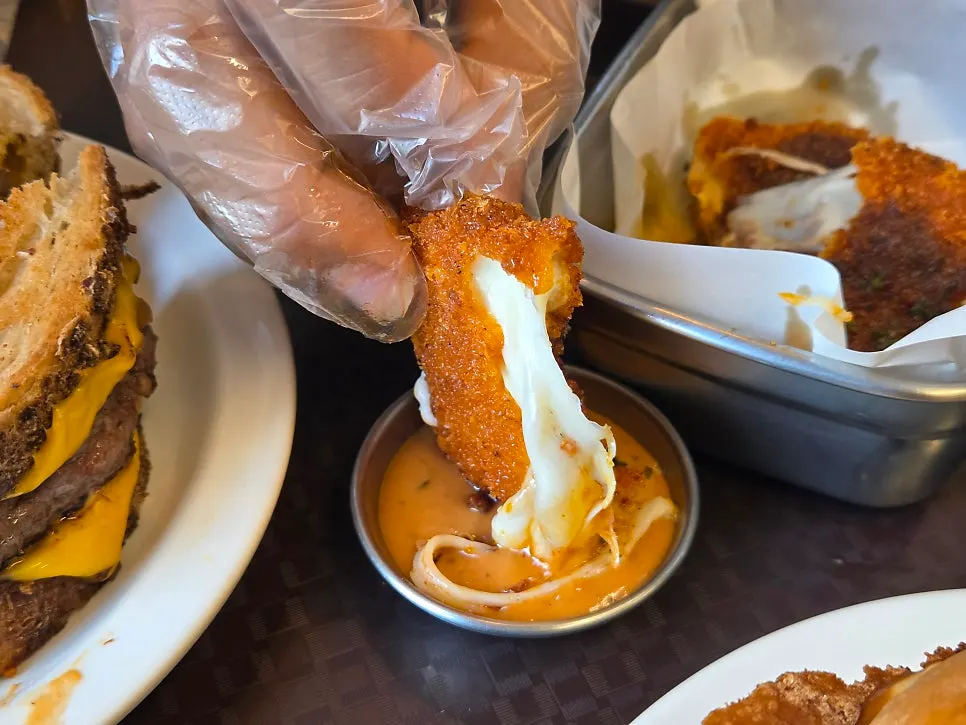 Whole mozzarella cheese sticks with stretchy cheese