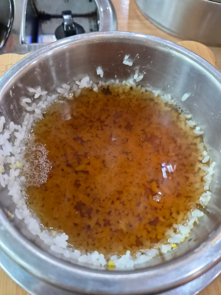 Finished barley tea nurungji