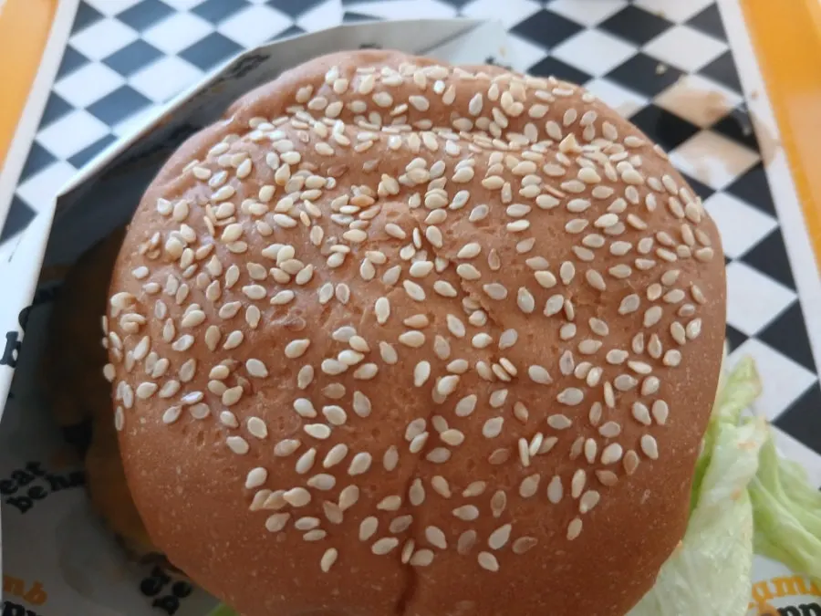 Layers of cheese and patty in the double Deom Burger