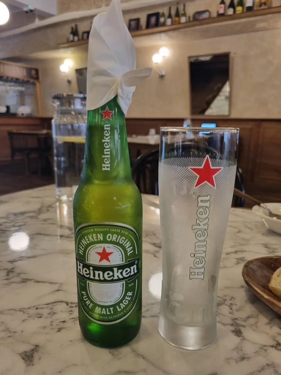 Heineken and lemonade drinks