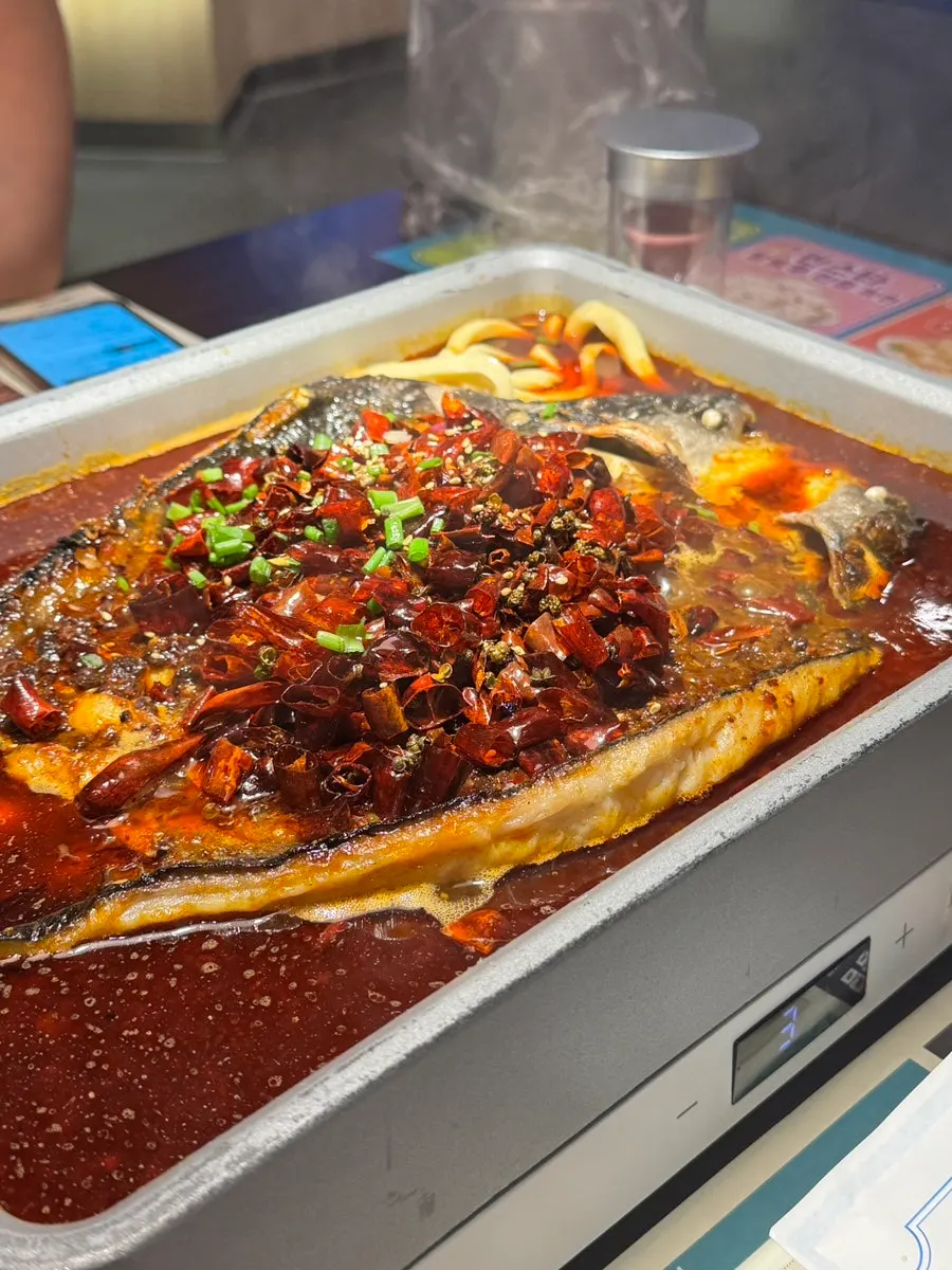 Detail shot of ningbo fish flesh in the kaoyu