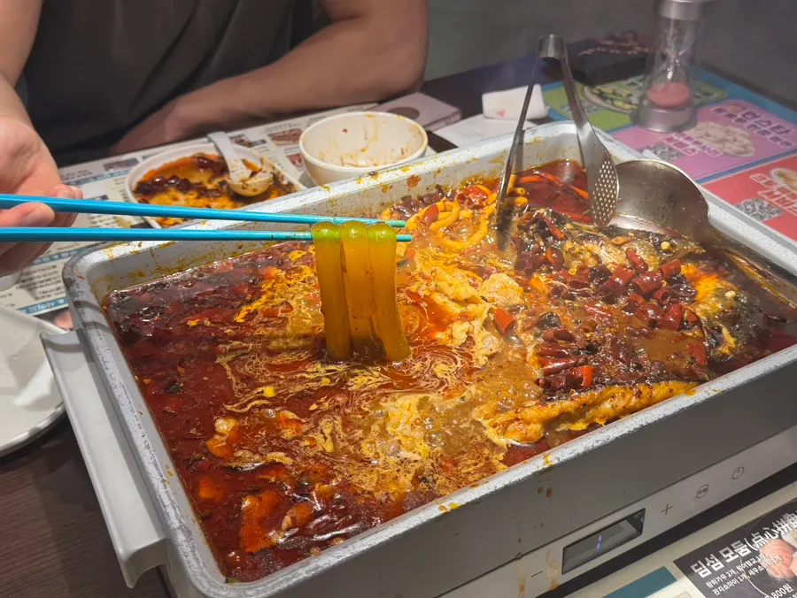 Corn noodles received as a free service item