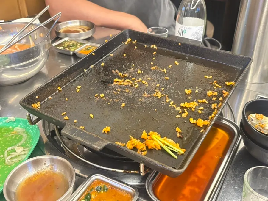 곱창 식사 뒤 추가한 볶음밥