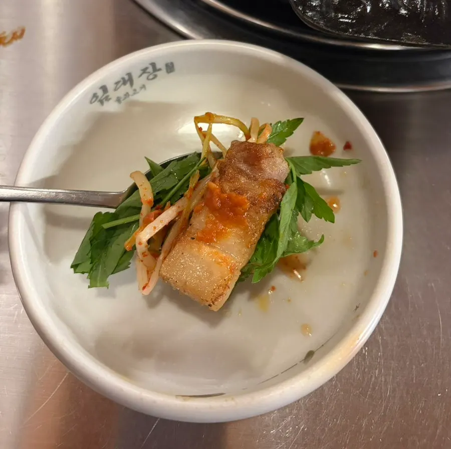 Pork belly and pork neck jowl with accompaniments
