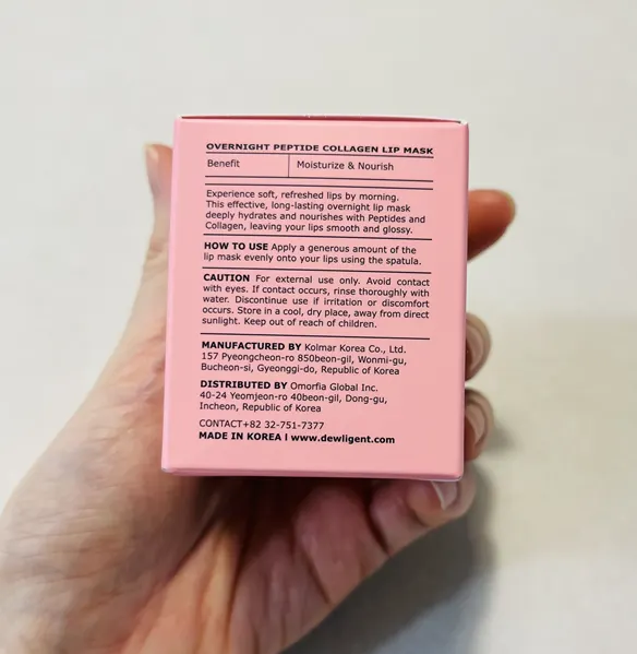 Lip mask for dry lip care
