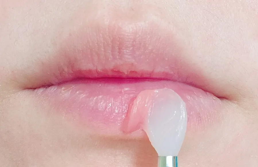 Using a lip mask before bed