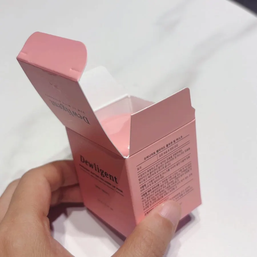 Pink coral lip mask box