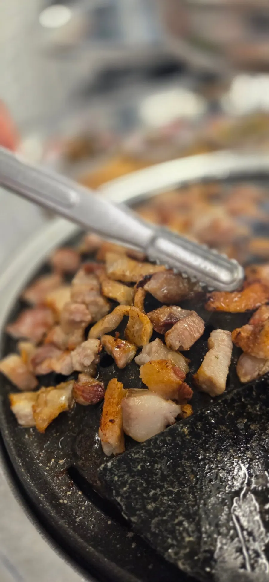 Pork rare cuts with a nice seared color