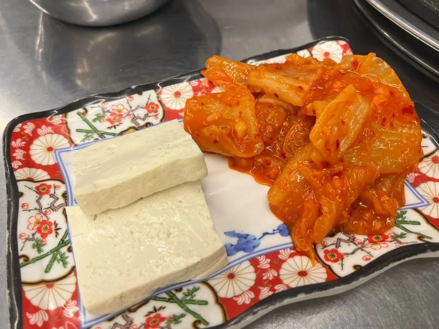 두부김치와 파채, 쌈 채소 기본찬