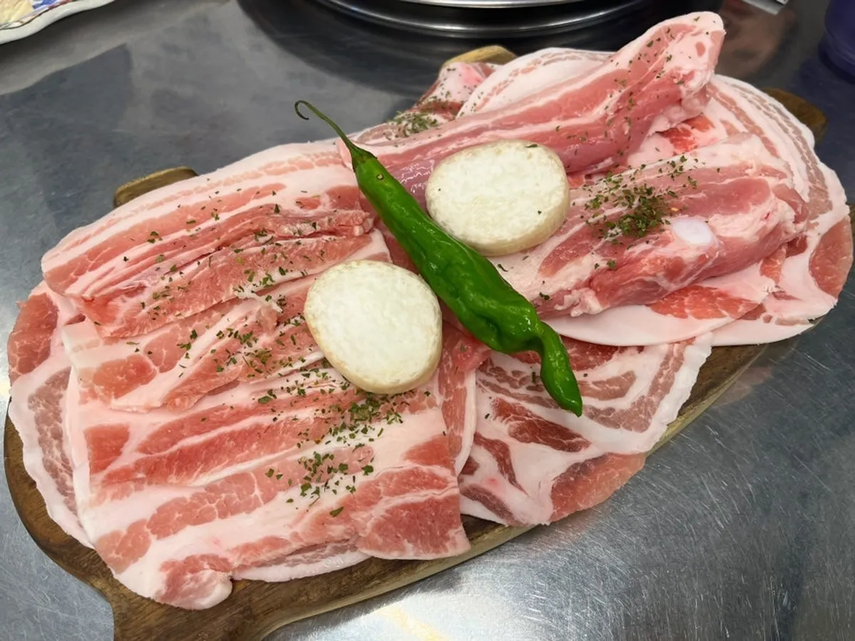 뒷돈 삼겹살 세트 B 500g 한 상