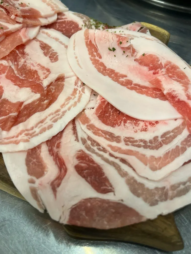 꽃삼겹살 대패 구이